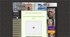 Desktop Screenshot of eleccionesargentina.info